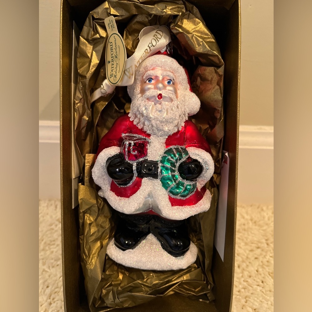 Waterford Holiday Heirloom North Pole Saint Nick Santa ornament 103588